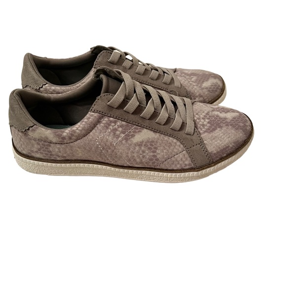 Dr. Scholl’s Women’s Seaside Microfiber Gray Snakeskin Print Sneakers Size 7M - Picture 5 of 7